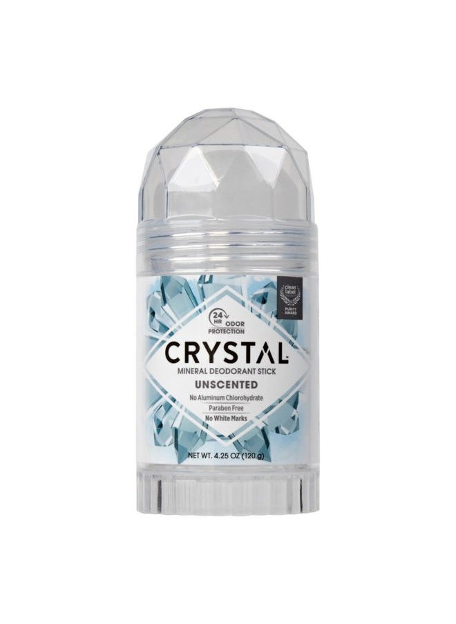 CRYSTAL ESSENCE CRYSTAL Deodorant Stick (30003), Unscented, 4.25 Ounce  - Image 1