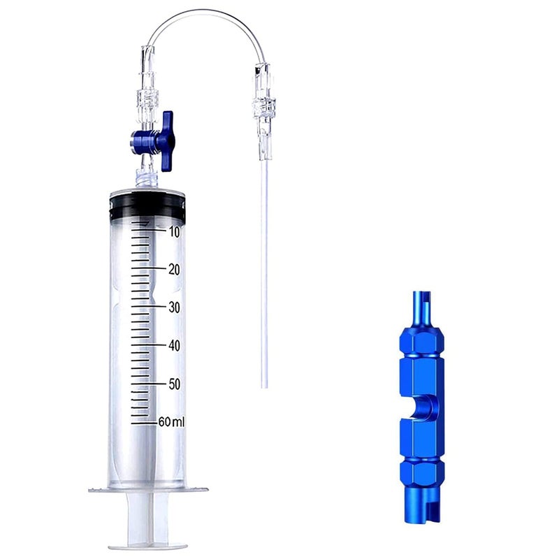 TuoTu Bicycle Tubeless Tire Sealant Injector Syringe and Valve Core Removal Tool - Image 1