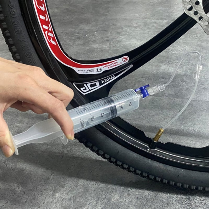 TuoTu Bicycle Tubeless Tire Sealant Injector Syringe and Valve Core Removal Tool - Image 2