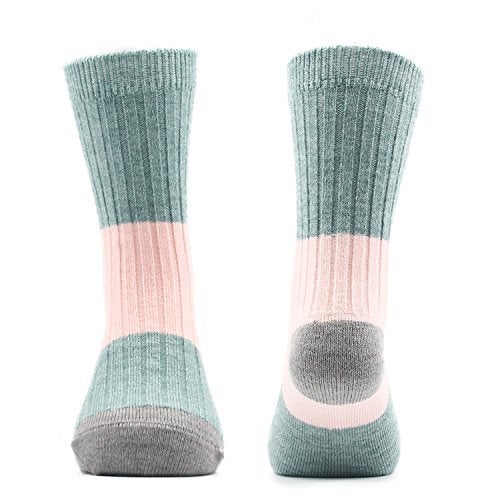 HowJoJo Big Girls Wool Socks Kids Crew Seamless Winter Warm Thermal Socks 6 Pack 6 Pack 8-10 Years - Image 4