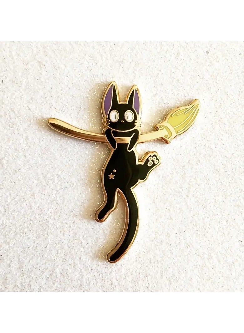 Goolsky Cute Cat Hard Badge Brooch for Backpack Party - Novelty Accessory for Adults  - Image 1