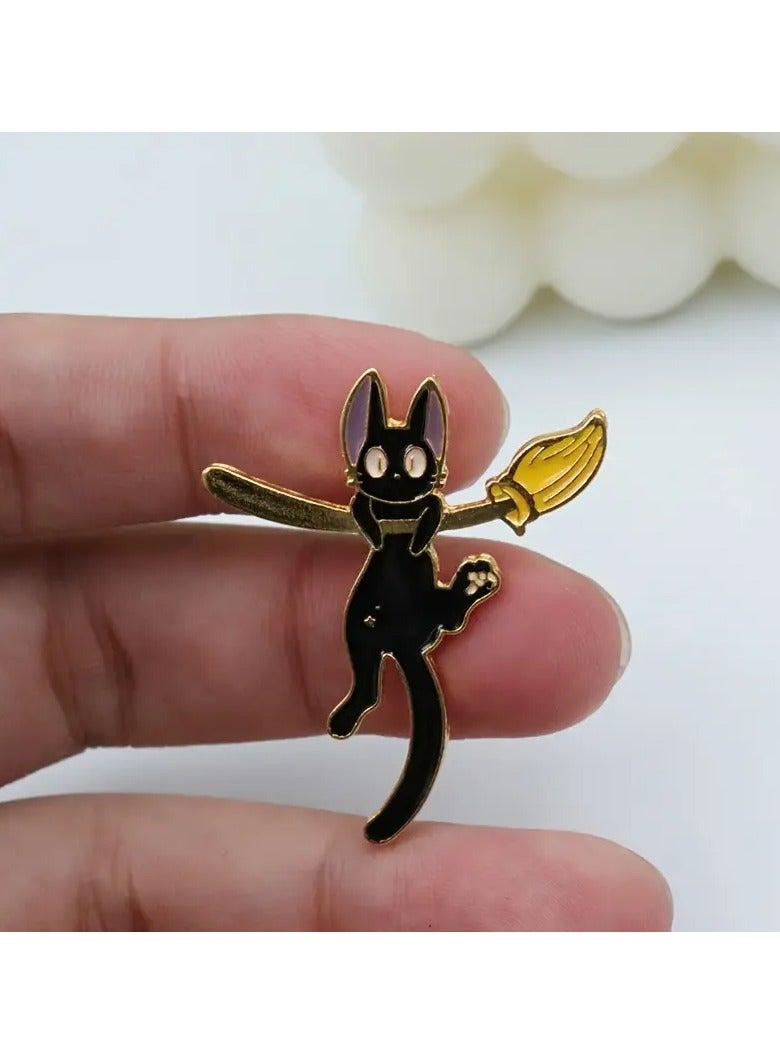 Goolsky Cute Cat Hard Badge Brooch for Backpack Party - Novelty Accessory for Adults  - Image 3
