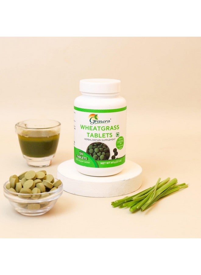 Grenera Wheatgrass Tablets, 2000 mg per Serving, Natural Supplement, 120 Tablets - Image 2