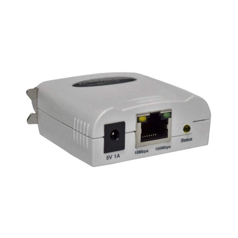 X-MEDIA XM-PS110P 1-Port 10/100Mbps Fast Ethernet Parallel Print Server, Parallel Centronics Port Network Print Server - Image 2