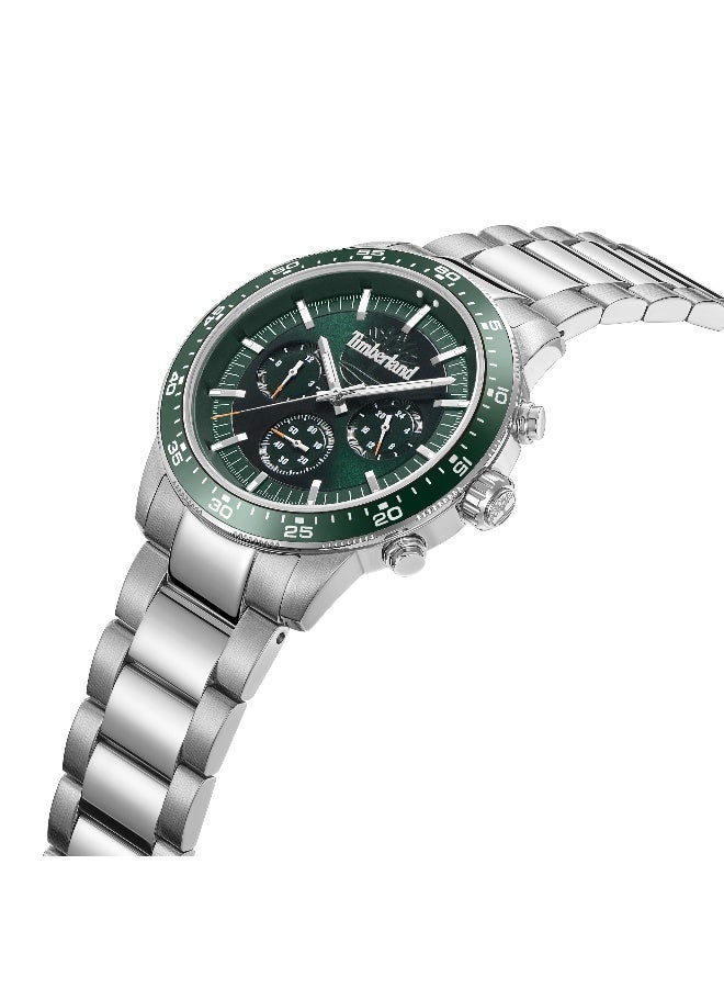 Timberland Men Timberland Parkman Multifunction - Mens Watch - Green Dial, Steel Bracelet - Image 2