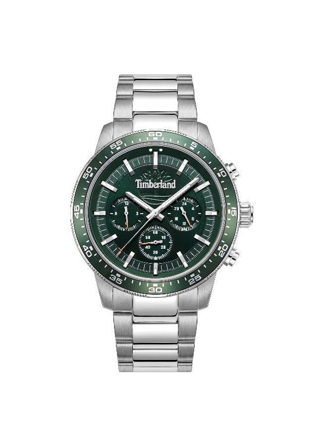 Timberland Men Timberland Parkman Multifunction - Mens Watch - Green Dial, Steel Bracelet - Image 1