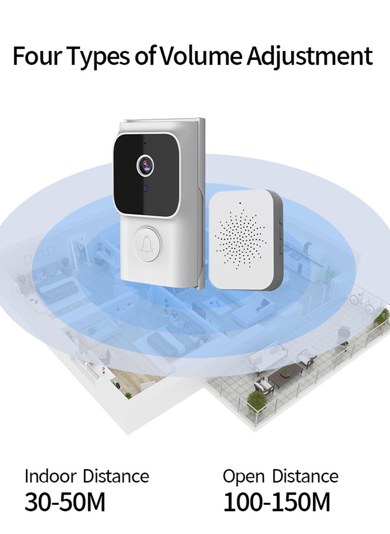 Sharpdo Wi-Fi Smart HD Video Doorbell, Supports Mobile Phone Remote Control, Voice Intercom, Night Vision, Infrared Function - Image 5