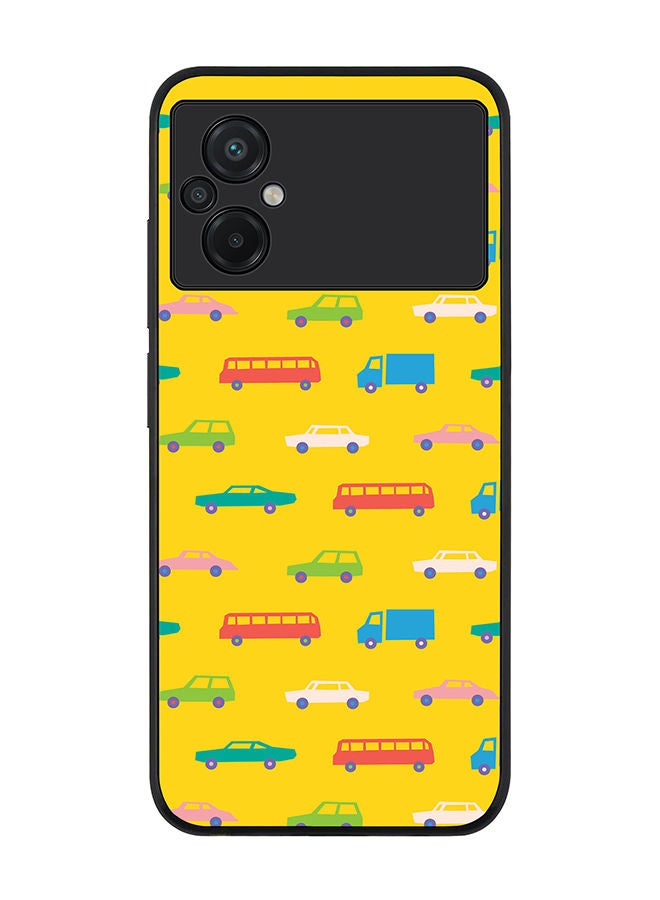 Stylizedd Rugged Black edge case for Xiaomi Poco M5 Slim fit Soft Case Flexible Rubber Edges Anti Drop TPU Gel Thin Cover - Opposite Traffic - Image 1