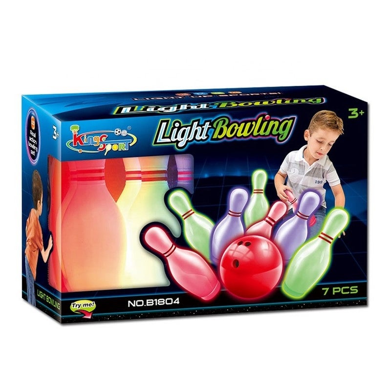كينج سبورت مجموعة البولينج المضيئه 7.5 بوصة (7 قطع) - B1804