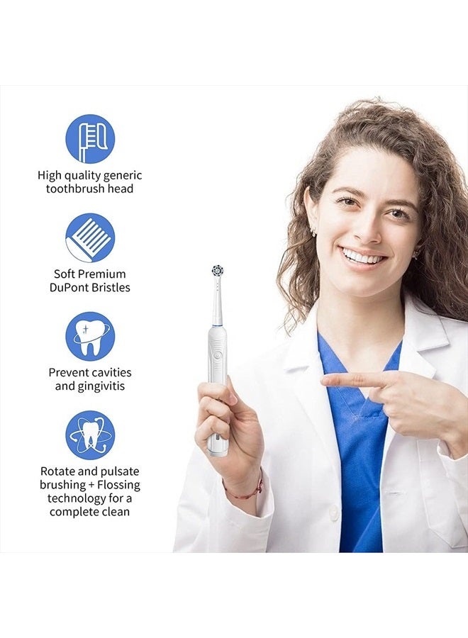 TINGOX Replacement Toothbrush Heads for Oral B Braun, 12 Pack Professional Electric Toothbrush Heads, Precision Clean Brush Heads Refill Compatible with Oral-B 7000/Pro 1000/9600/ 5000/3000/8000 (12pack) - Image 2