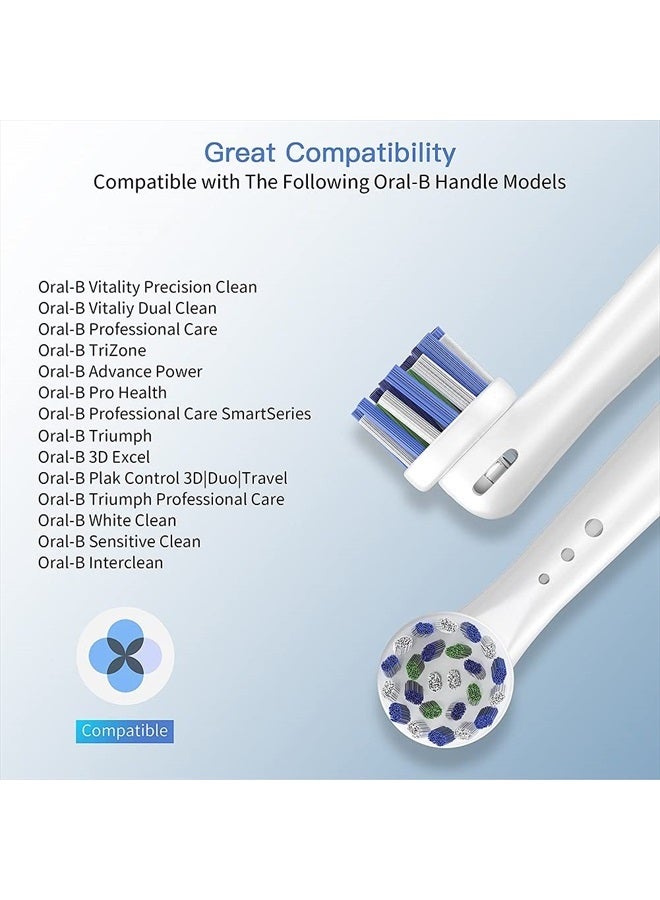 TINGOX Replacement Toothbrush Heads for Oral B Braun, 12 Pack Professional Electric Toothbrush Heads, Precision Clean Brush Heads Refill Compatible with Oral-B 7000/Pro 1000/9600/ 5000/3000/8000 (12pack) - Image 3