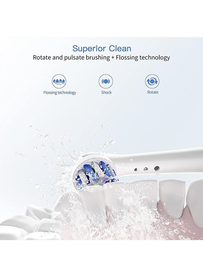 TINGOX Replacement Toothbrush Heads for Oral B Braun, 12 Pack Professional Electric Toothbrush Heads, Precision Clean Brush Heads Refill Compatible with Oral-B 7000/Pro 1000/9600/ 5000/3000/8000 (12pack) - Image 5