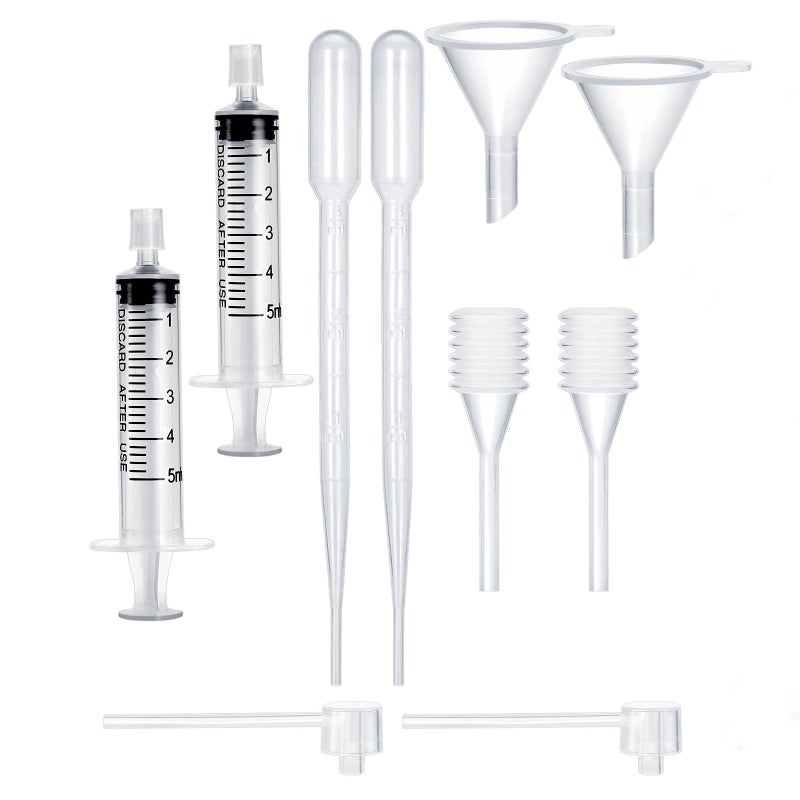 مجموعة أدوات استبدال لتعبئة العطور، تشمل أداة نقل زجاجات العطور البلاستيكية، عبوة سفر، عينة من الكولون، مجموعة أدوات احتياطية. شفاف. 10 قطع - Image 1