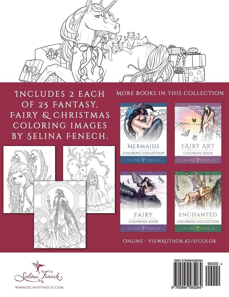 Festive Magic - Fantasy Christmas Coloring Book: 12 (Fantasy Coloring by Selina) - Image 2