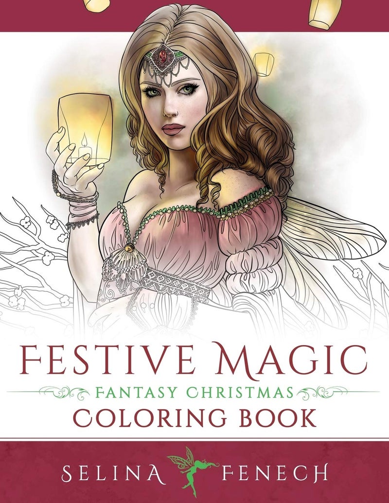 Festive Magic - Fantasy Christmas Coloring Book: 12 (Fantasy Coloring by Selina) - Image 1
