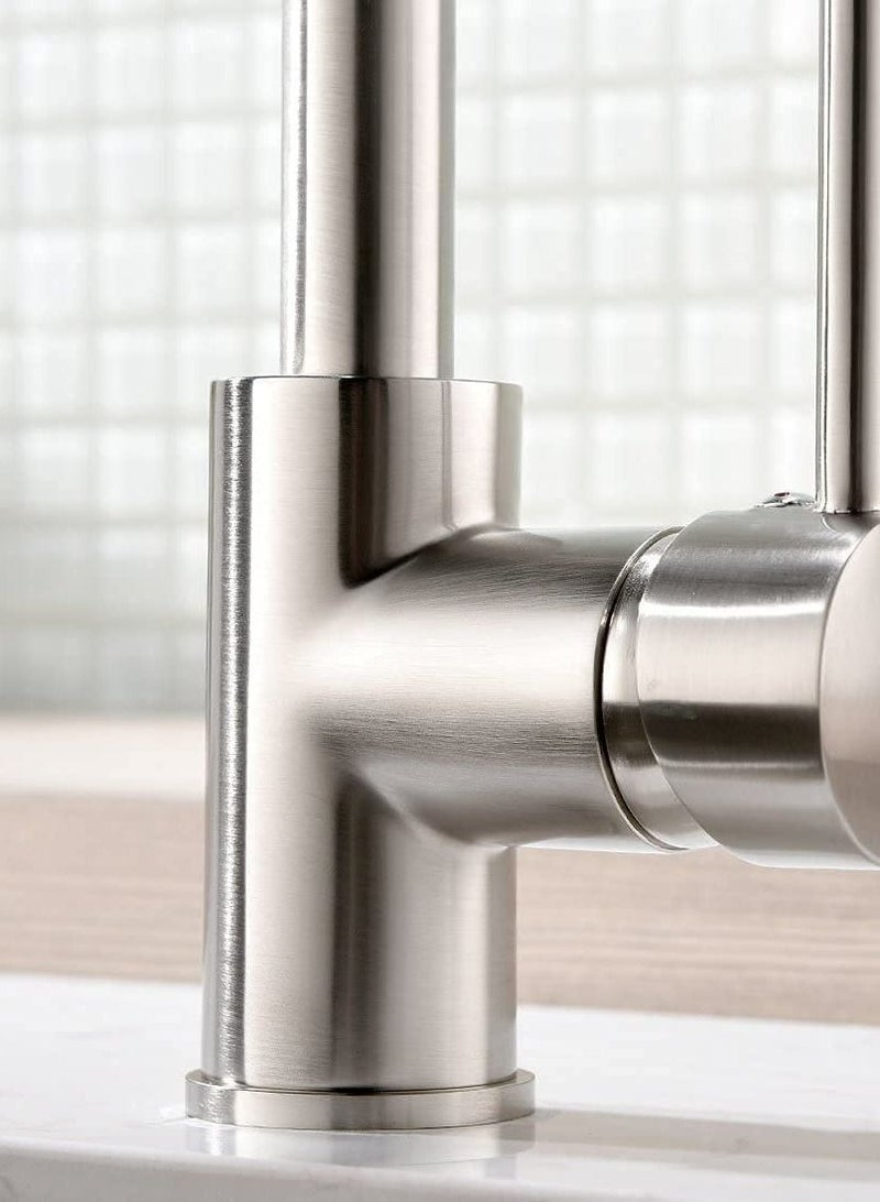 PuriPro Puri Pro Sink Mixer Hot and Cold Kitchen Faucet Stainless Steel Bathroom Single Lever Tap - Image 3