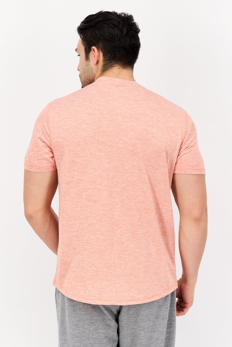 Canada Weather Gear Men Sportswear Fit Heather Outdoor T-Shirt, Peach - Image 2