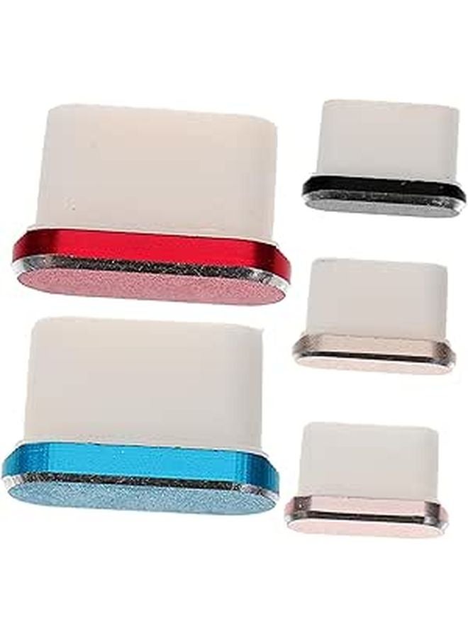 Aluminum Alloy USB C Port Dust Plugs 5 Pack Protects Against Dirt Grime - Image 1