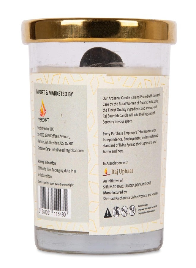 Veedint Candle Scented Candles, Jar Candle, Burn Time - 24 hrs, Metal Lid, 2 - Wick, Crystal Infused - White Sage - Image 5