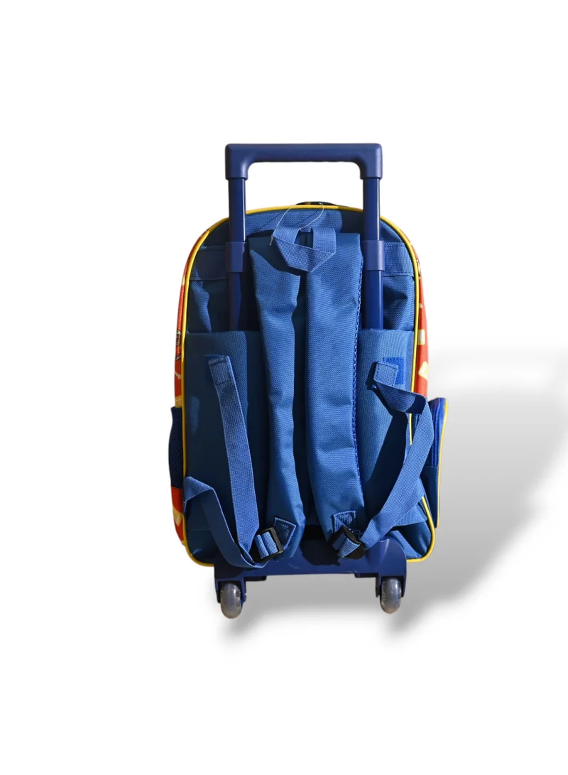 PAW PATROL Paw Patrol Big Trucks Rolling Backpack, Kids School Trolley Bag with Wheels, Red and Blue