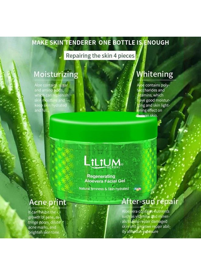 LILIUM Herbal Pure Aloevera Skin Gel Natural Care For Healthy Glowing & Refreshing Skin 500G - Image 4