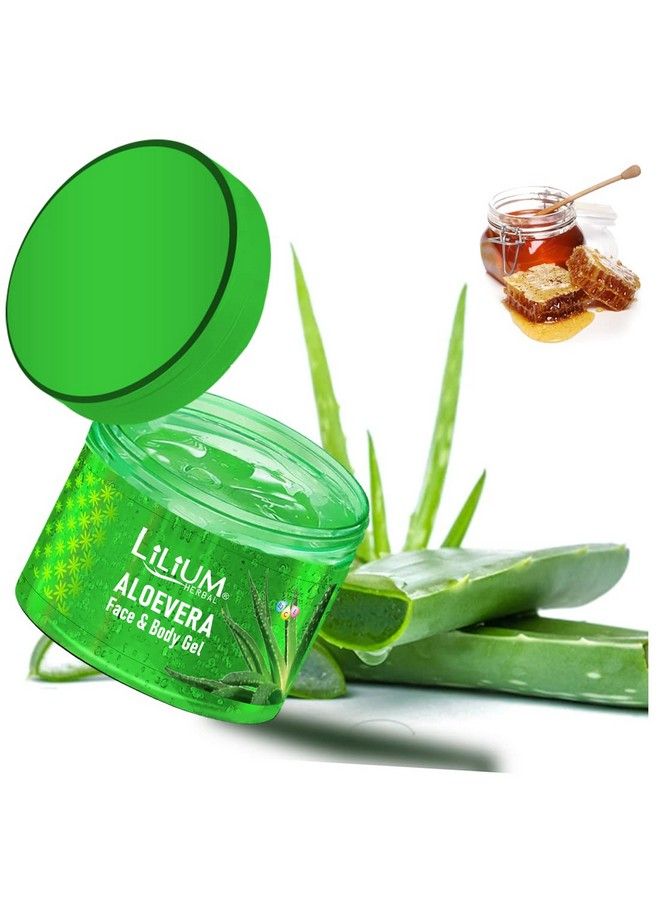 LILIUM Herbal Pure Aloevera Skin Gel Natural Care For Healthy Glowing & Refreshing Skin 500G - Image 3