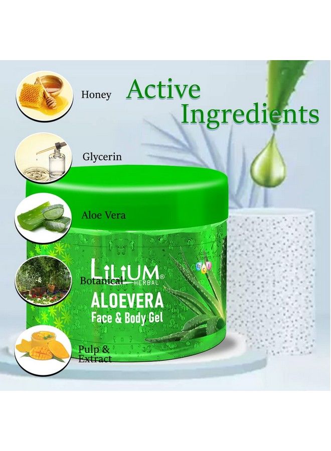 LILIUM Herbal Pure Aloevera Skin Gel Natural Care For Healthy Glowing & Refreshing Skin 500G - Image 5