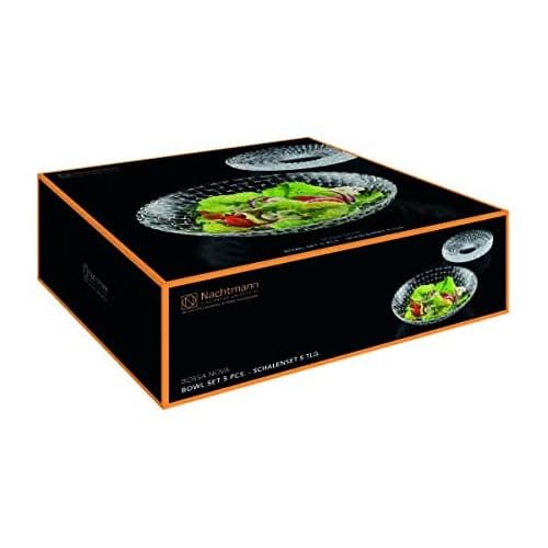 Nachtmann Bossa Nova Collection Crystal Bowl | 11 Inch Glass Serving Bowl for Salads, Fruit, and Home Décor | Made of Clear Crystal Glass | Dishwasher Safe - Image 4