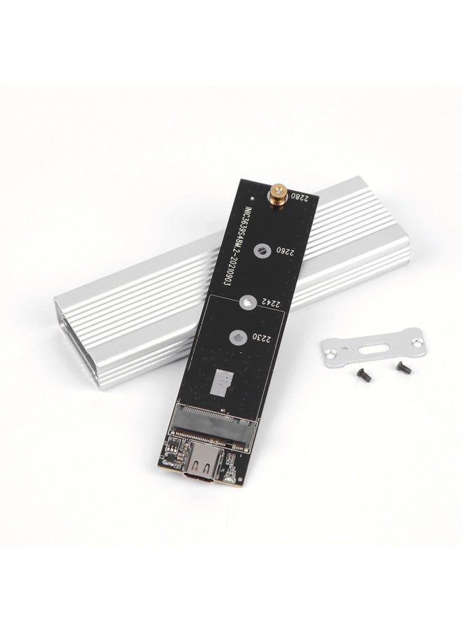 Generic Private Model M.2 NVMe/NGFF Dual Protocol Solid State Hard Disk Box Type-c3.1 SSD Mobile Hard Disk Box-Color:Ngff/nvme Dual Protocol Silver  - Image 4