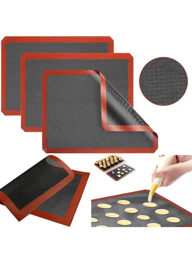 11.81x15.75 Inch Perforated Silicone Baking Mat Reusable For Oven Pastry Cookies Bread - Image 3