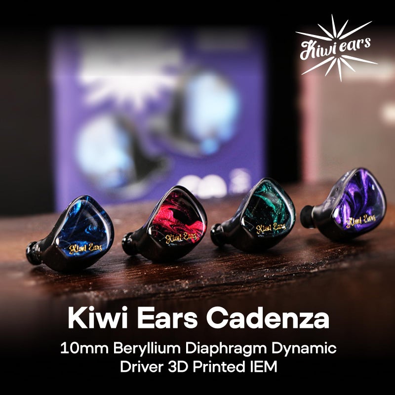 Linsoul Kiwi Ears Cadenza 10mm Beryllium Dynamic Driver IEM 3D Printed with Detachable Interchangeable Plug 0.78 2pin 3.5mm IEM Cable for Musician Audiophile (Green) - Image 2