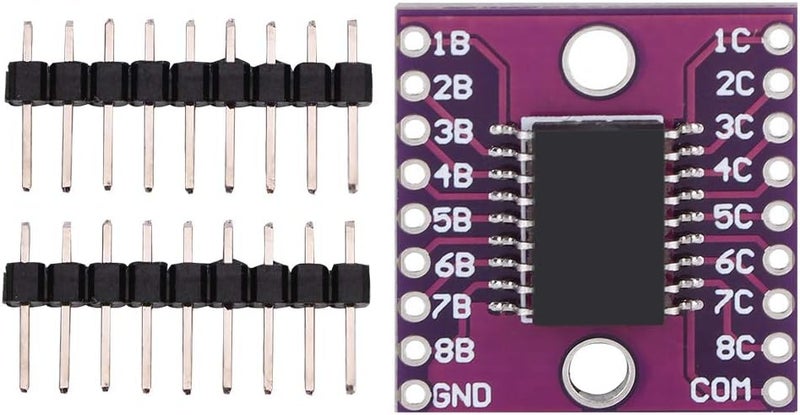 FTVOGUE ULN2803A Module 2Pcs Darlington Transistor Array Driver Board High Current Voltage Driver High Voltage Output Power Supply Module with 500mA 50V 8 Channel for Relay Lamp LED - Image 3