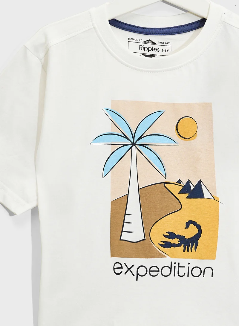 Ripples Boys Drop Shoulder T-shirt