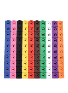 XICEN 100pcs Math Link Cubes Building Blocks Sorting Stacking Blocks Educational Counting Toys Home School Manipulatives for Kids Aged 3+  - Image 1