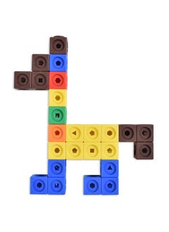 XICEN 100pcs Math Link Cubes Building Blocks Sorting Stacking Blocks Educational Counting Toys Home School Manipulatives for Kids Aged 3+  - Image 5