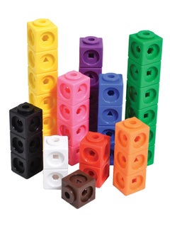 XICEN 100pcs Math Link Cubes Building Blocks Sorting Stacking Blocks Educational Counting Toys Home School Manipulatives for Kids Aged 3+  - Image 2