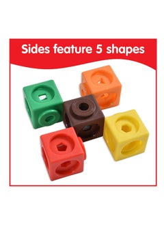 XICEN 100pcs Math Link Cubes Building Blocks Sorting Stacking Blocks Educational Counting Toys Home School Manipulatives for Kids Aged 3+  - Image 3