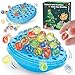 INKZOO Marble Balance Game Wobble Marble Stacking Game for Kids 6 Family Games for Kids and Adults with Builtin Storage Marbles Board Game for 14 Players Fun Birthday Party Games Toys - Image 2