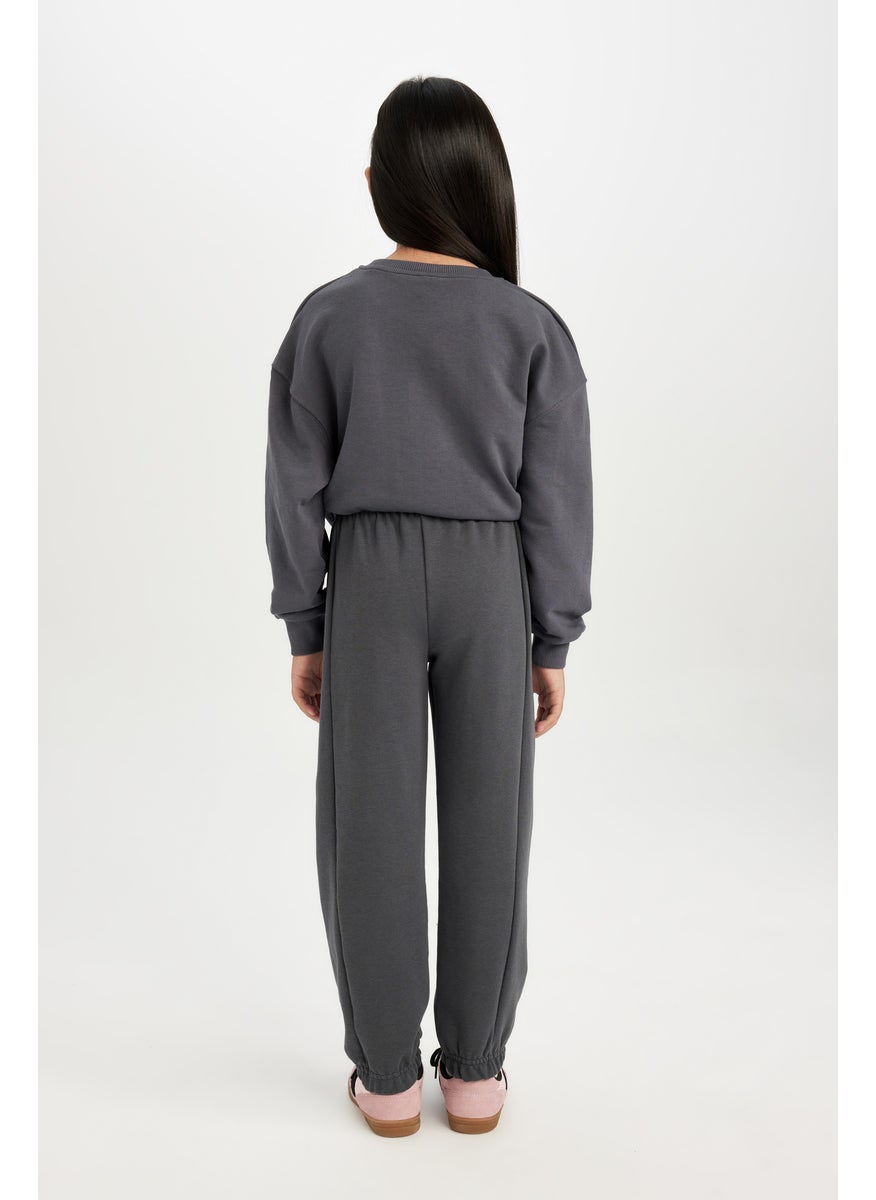 DeFacto - Girl Printed Elastic Waist Pocket Jogger Sweatpants - Image 1