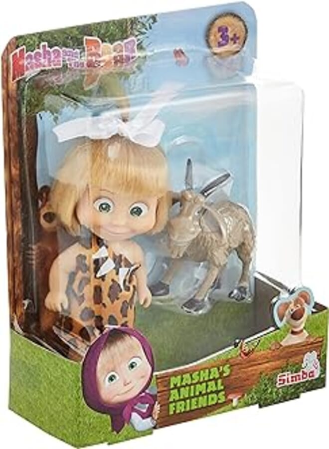 SIMBA - MASHA & THE BEAR MASHA WITH HER ANINMAL FRIENDS, 4-ASS