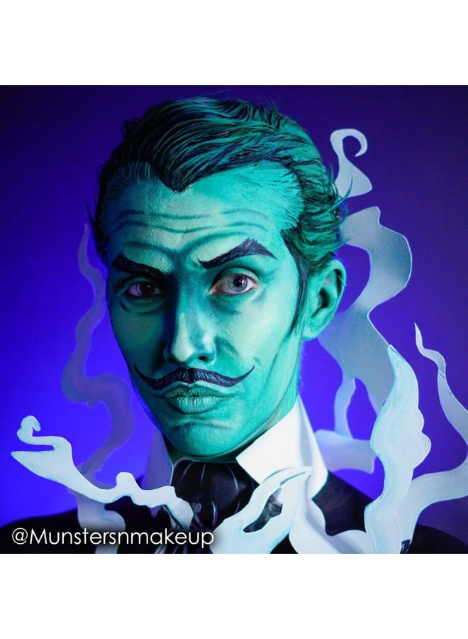 mehron Makeup Paradise Makeup AQ Refill Size | Stage & Screen, Face & Body Painting, Beauty, Cosplay, and Halloween | Water Activated Face Paint, Body Paint .25 oz (7 ml) (Teal) - Image 3