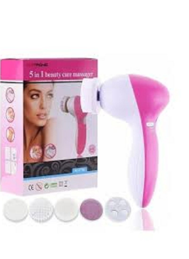 Generic - Rotating Facial Cleansing Brush Set with Exfoliating and Facial Cleansing Heads for Women - Image 1