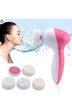 Rotating Facial Cleansing Brush Set with Exfoliating and Facial Cleansing Heads for Women