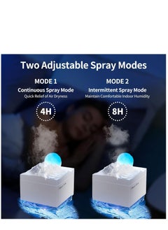 KASTWAVE Small Portable Humidifiers for Bedroom,Mini Warm Air Humidifier,Cool Mist Humidifiers for Small Room,Quiet Easy Clean for Plants,USB Personal Desktop Humidifier for Office and Travel(300ml)  - Image 5