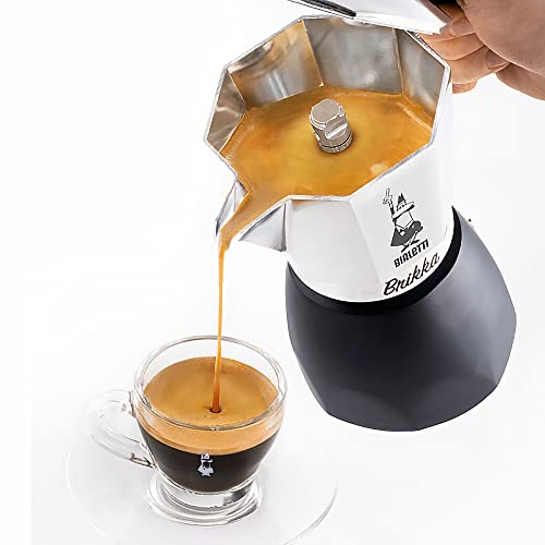 Bialetti - New Brikka, Moka Pot, the Only Stovetop Coffee Maker Capable of Producing a Crema-Rich Espresso, 4 Cups (5,7 Oz), Aluminum and Black - Image 3