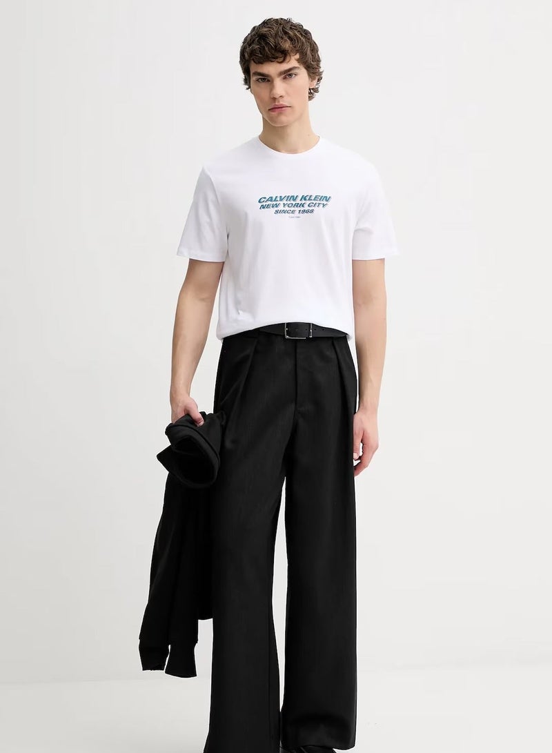 CALVIN KLEIN Graphic Crew Neck T-Shirt - Image 5