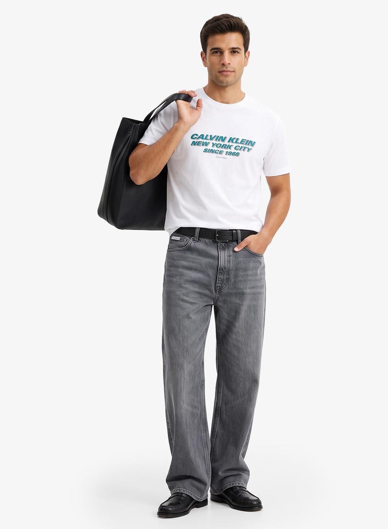 CALVIN KLEIN Graphic Crew Neck T-Shirt - Image 1
