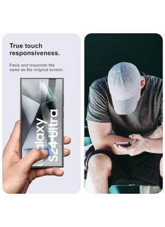 Faster Transparent screen protection for the Samsung Galaxy S24 Ultra, from Faster, with full coverage from edge to edge, anti-break and anti-fingerprint.  - Image 3