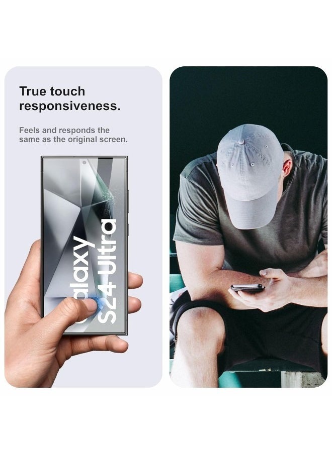 Faster Transparent screen protection for the Samsung Galaxy S24 Ultra, from Faster, with full coverage from edge to edge, anti-break and anti-fingerprint.  - Image 3