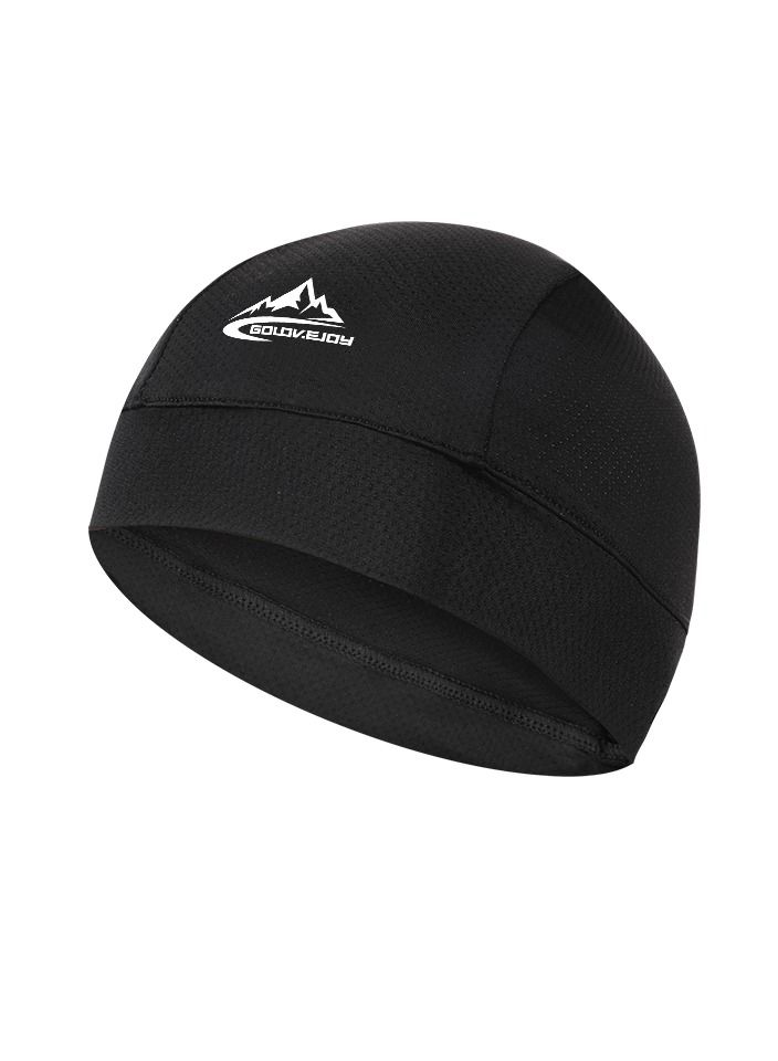 Loquat Men Ultralight Quick Drying Bike Helmet Liner Headwear Black 
